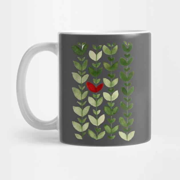 Green Leaves Pattern by onceuponapaper